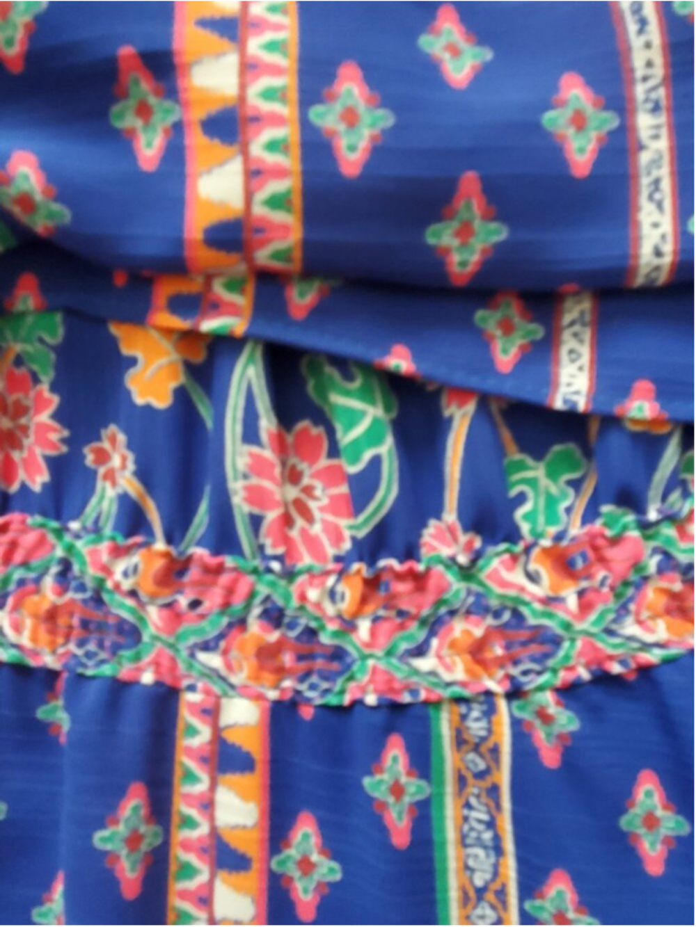 Diane Freis Georgette vintage drop waist boho dress. - Picture 6 of 10